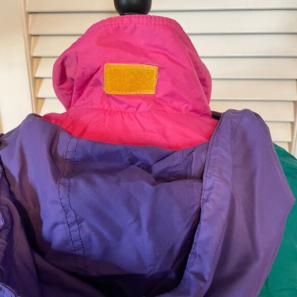 VINTAGE | multicolor ski jacket M - Picture 7 of 9